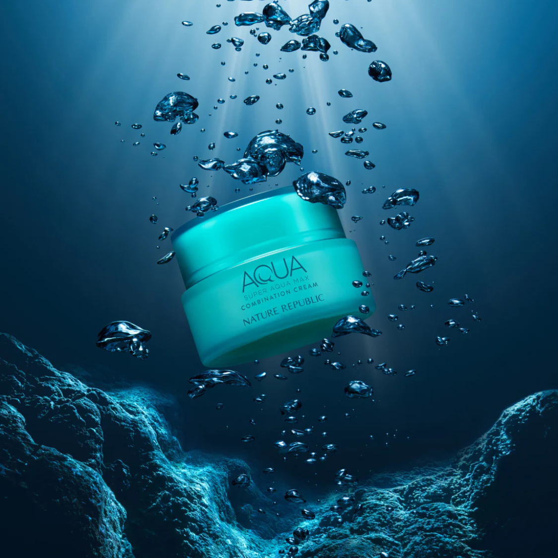 Nature Republic Super Aqua Max Combination Watery Cream 80ml | OoshTush | K-Beauty | Korean Skincare