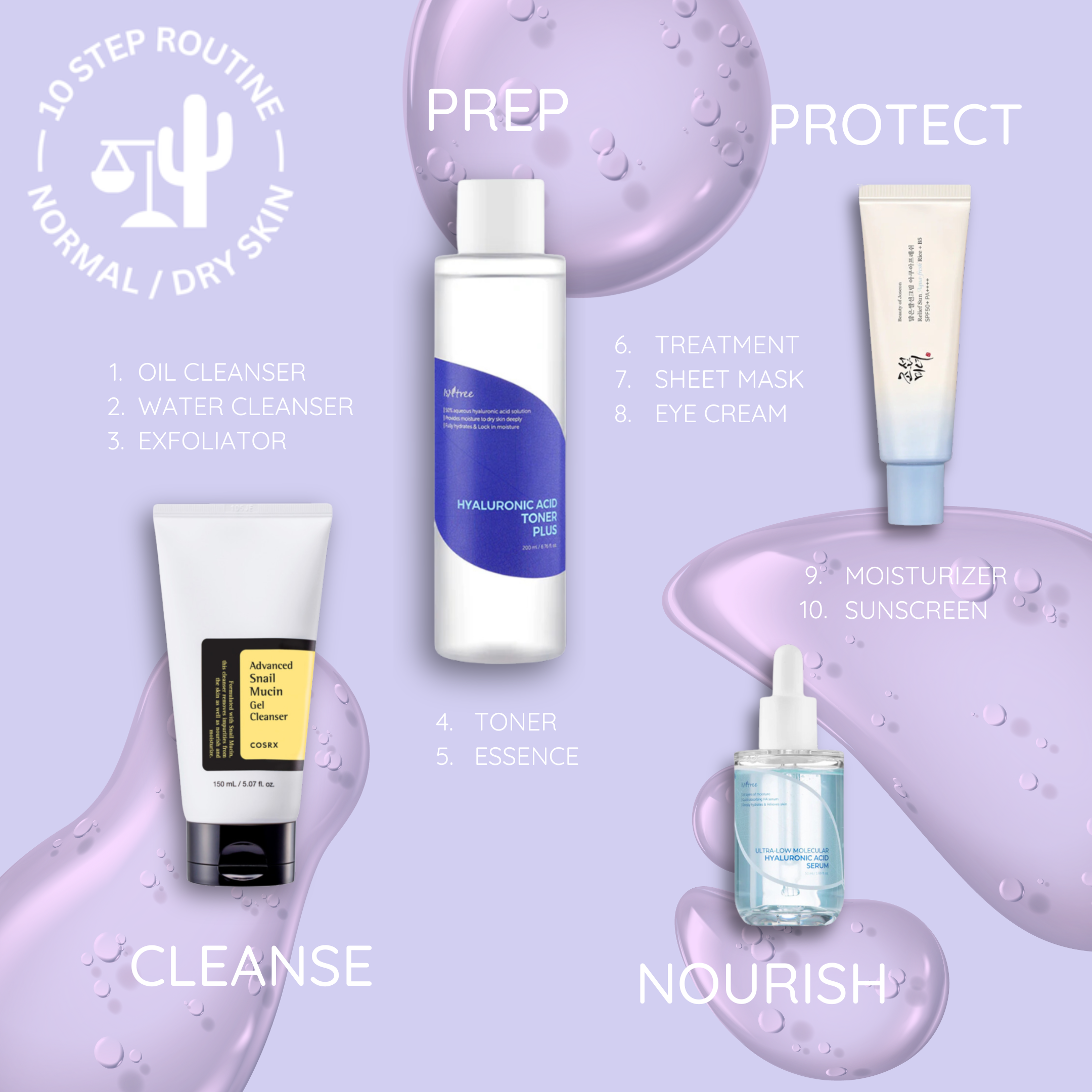 10-Step Ultimate Radiance Skincare Routine for Dry Skin
