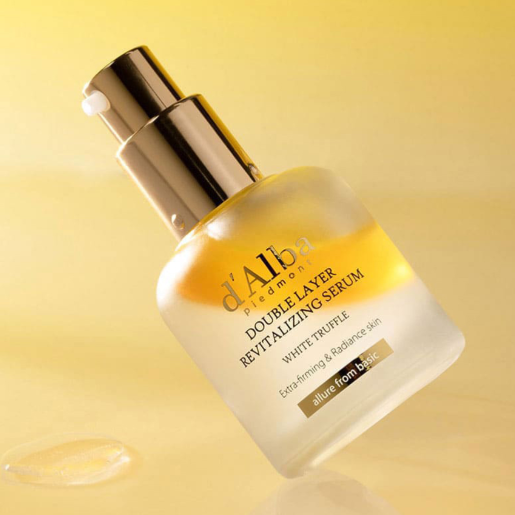 d'Alba White Truffle Double Revitalizing Serum | Luxe Glow