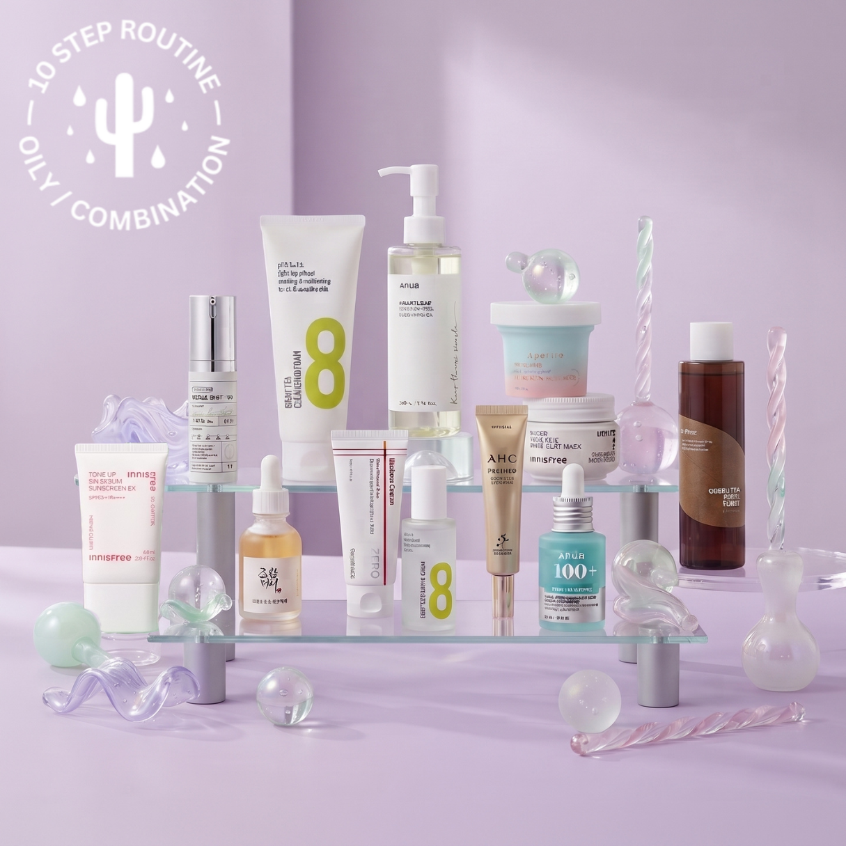 10-Step Oily & Combination Skincare Routine
