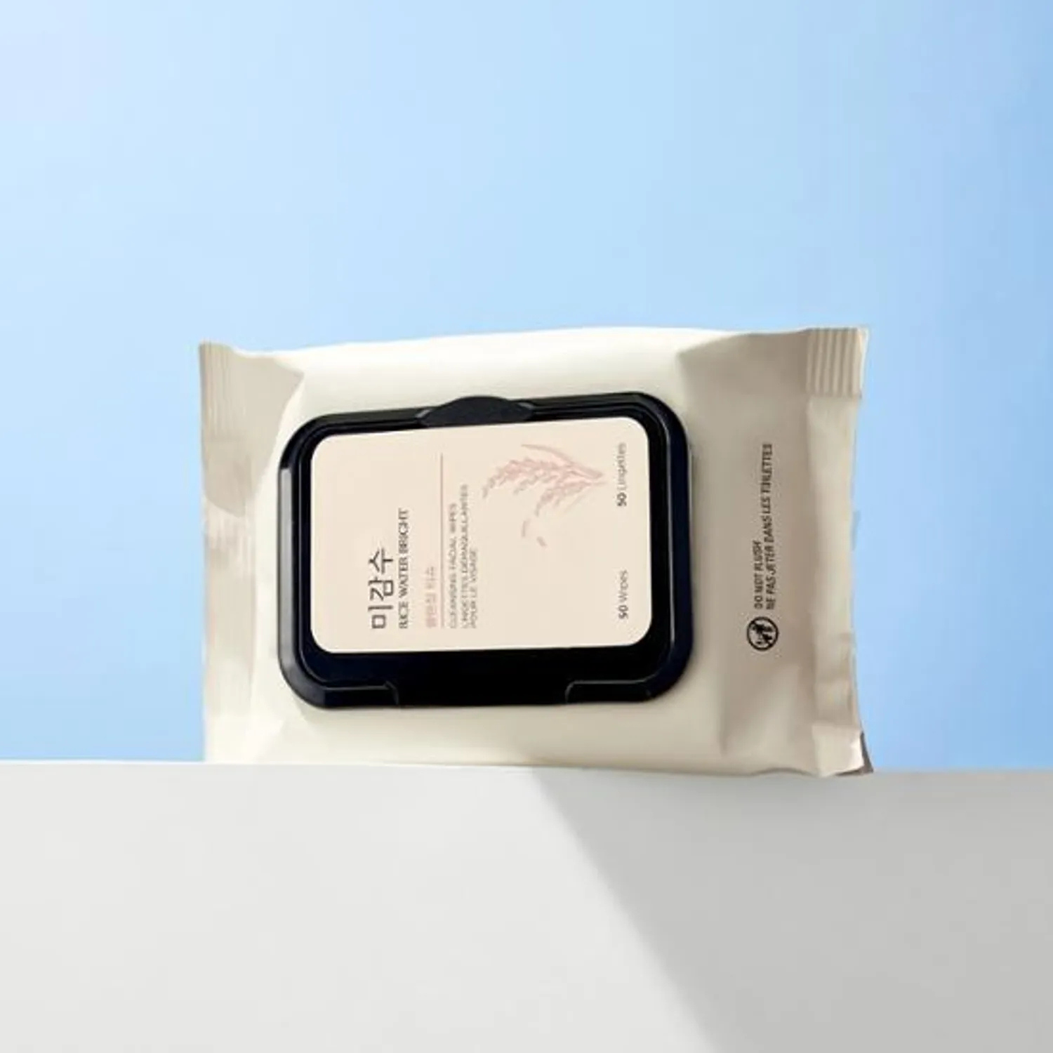 The Face Shop Rice Water Bright Cleansing Facial Wipes 50 Sheets | OoshTush | K-beauty | Free Shipping Over $50 USD