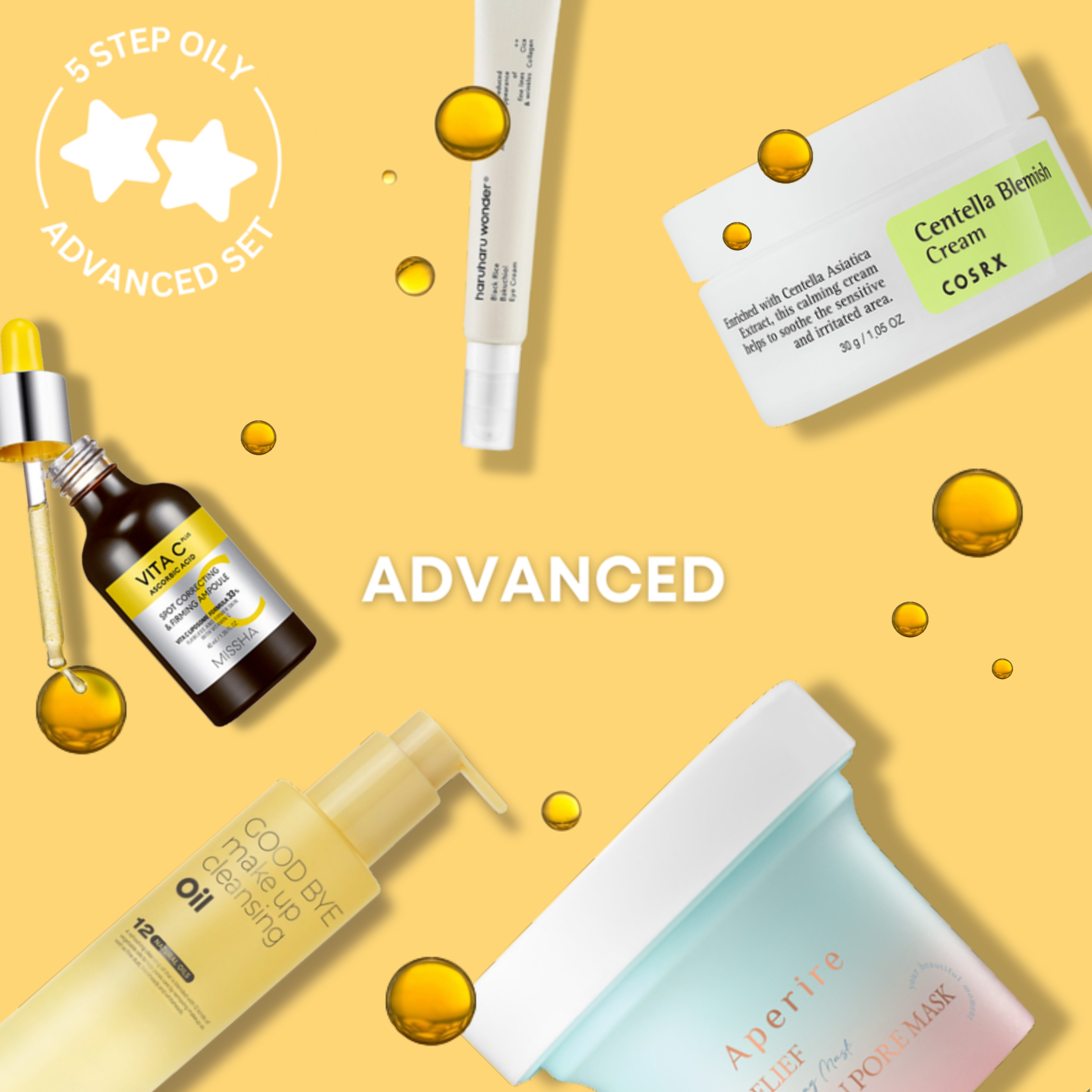 5-Step Shine-Free Skincare Routine for Oily Skin | OoshTush | K-beauty | Free Shipping Over $50 USD