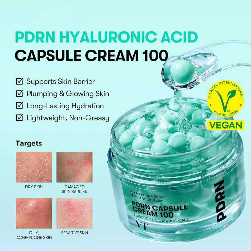 VT PDRN Capsule Cream 100 - Skin Hydration & Recovery