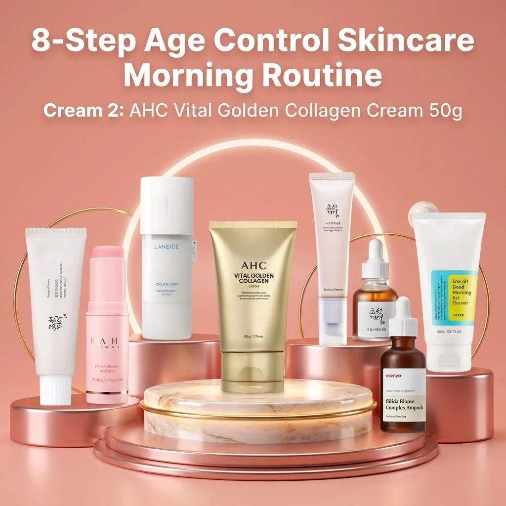 8-Step Age Control Skincare Routine Morning & Night