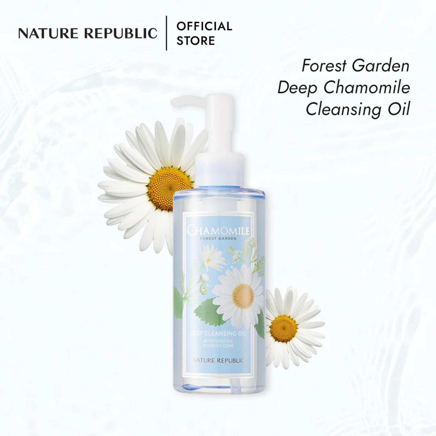 Nature Republic Forest Garden Chamomile Cleansing Oil | OoshTush | K-Beauty | Korean Skincare