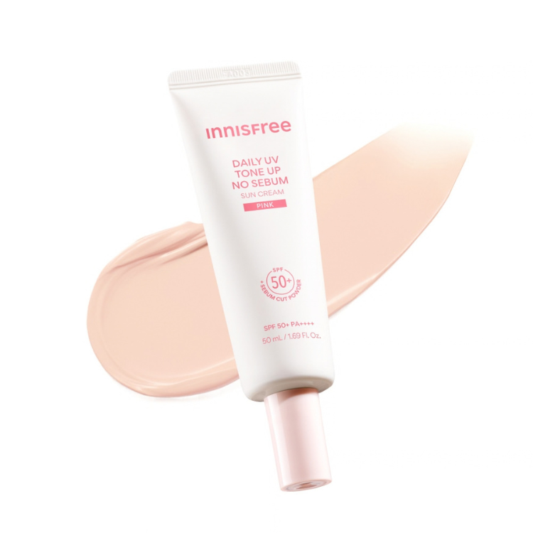 Innisfree Tone Up No Sebum Sunscreen SPF50+ PA++++ 60ml | OoshTush | K-beauty | Global Free Shipping Available