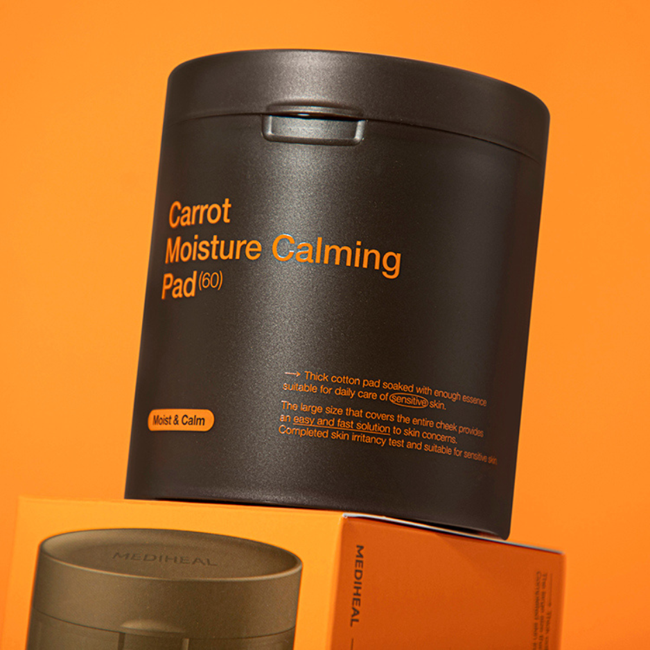 Mediheal Carrot Moisture Calming Pad - Hydrating Skin Care