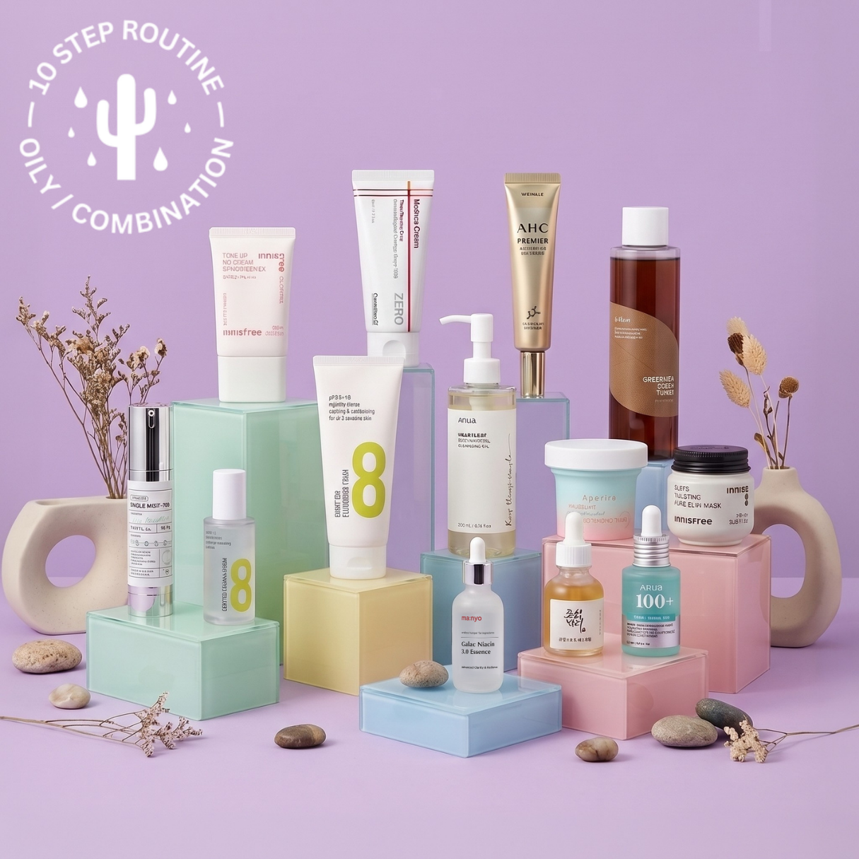10-Step Oily & Combination Skincare Routine
