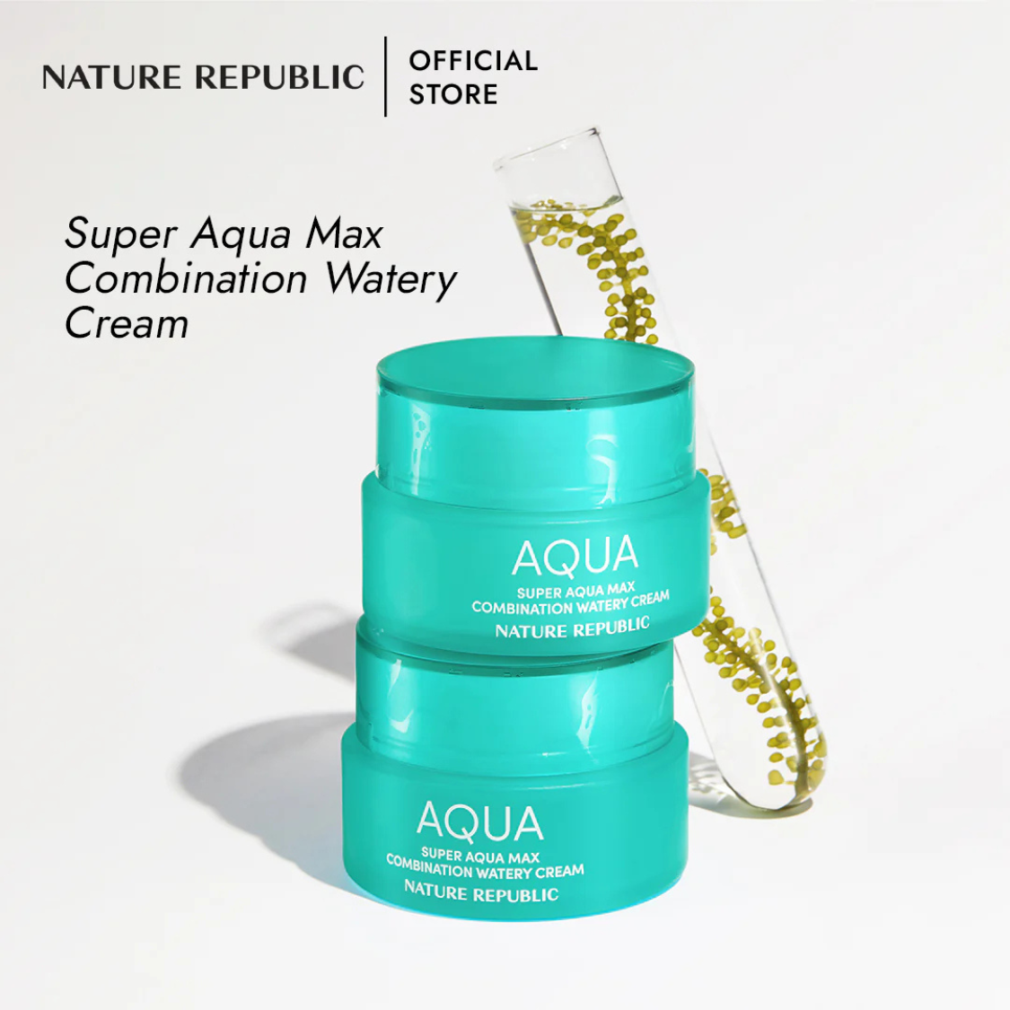 Nature Republic Super Aqua Max Combination Watery Cream 80ml | OoshTush | K-Beauty | Korean Skincare