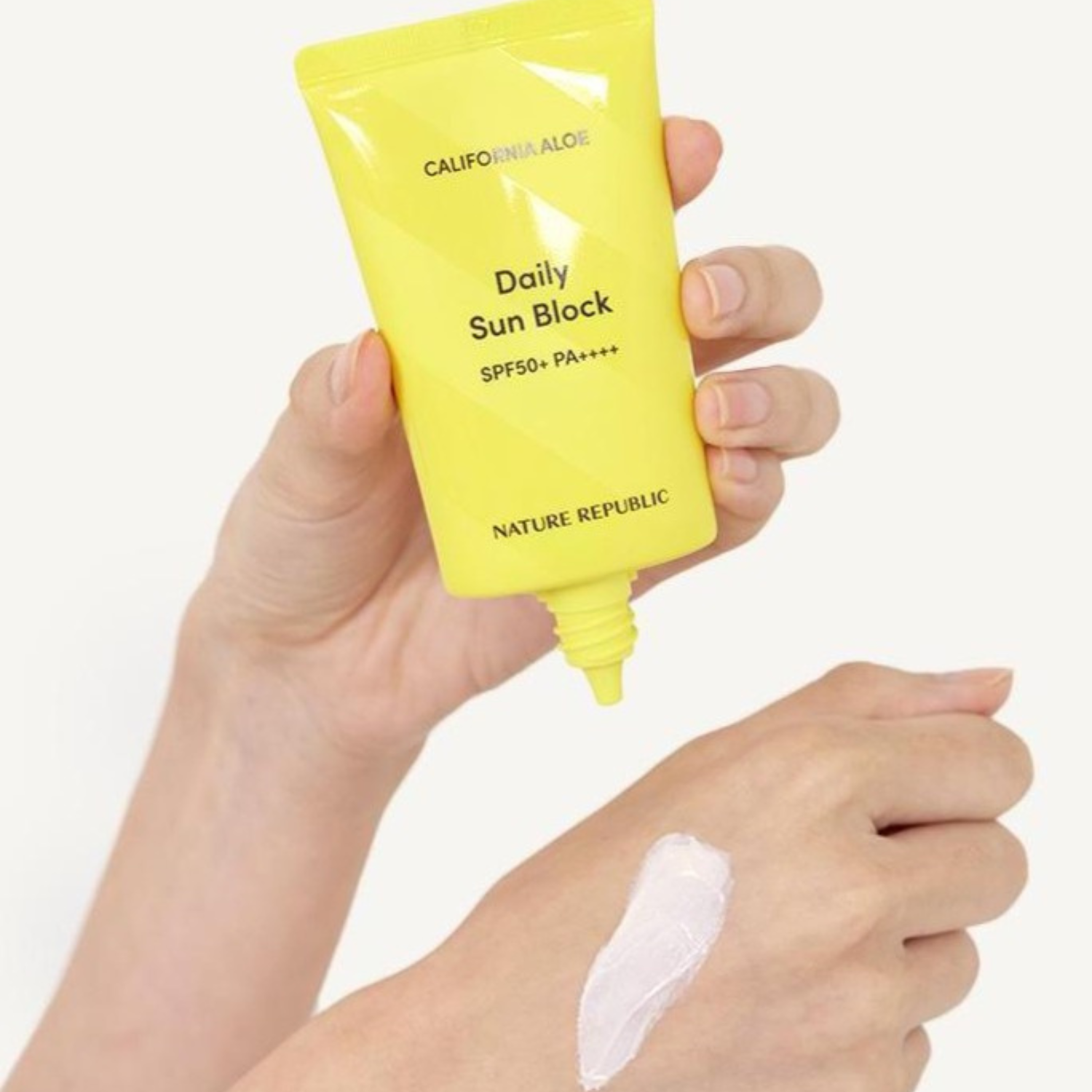 Nature Republic California Aloe Daily Sun Block SPF50+ PA++++ 57ml | OoshTush | K-Beauty | Korean Skincare