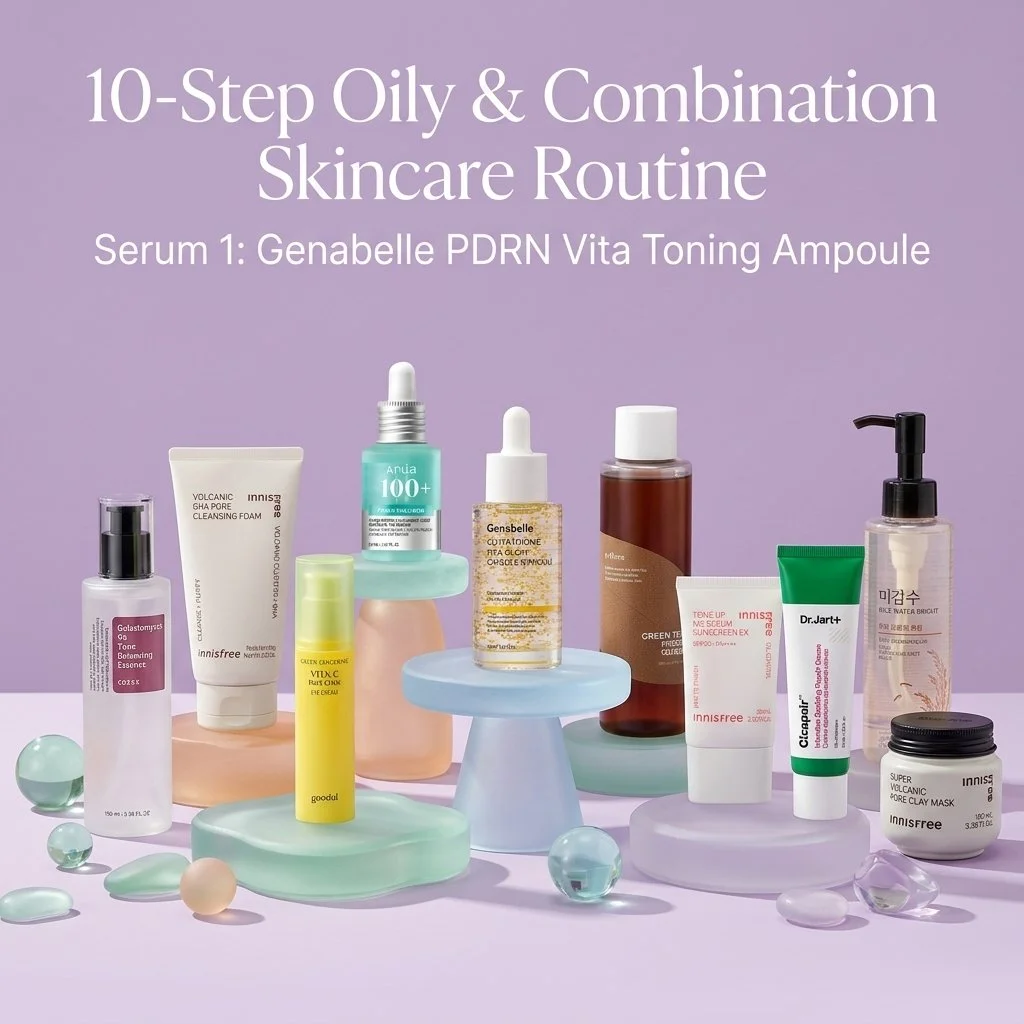 10-Step Oily & Combination Skincare Routine