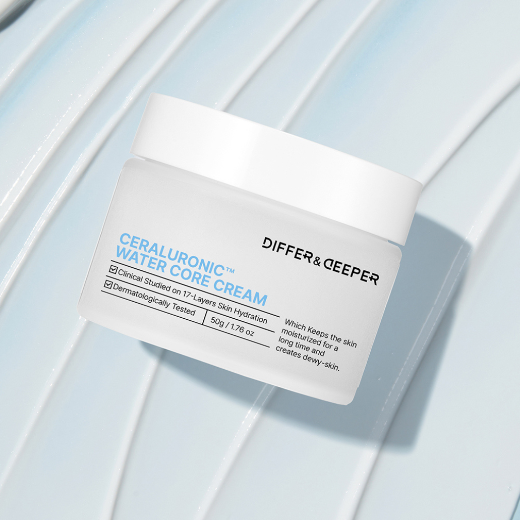 Differ & Deeper Water Core Cream 50g | Dewy Glow Hydration