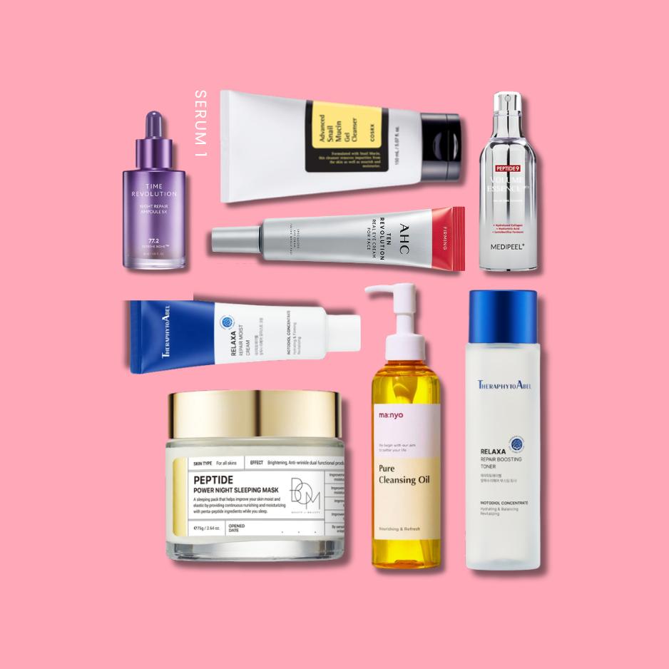8-Step Age Control Skincare Routine Morning & Night
