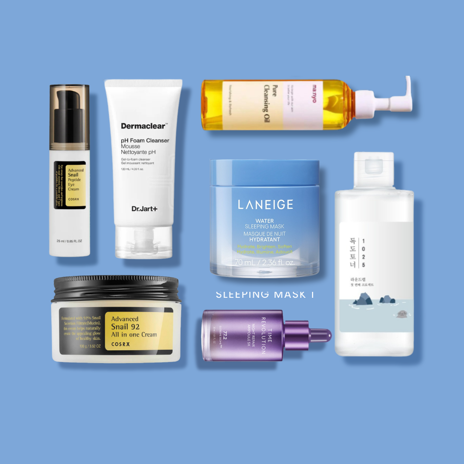 7-Step Glass Skin Routine (Morning & Night) | OoshTush | K-beauty | Free Shipping Over $50 USD