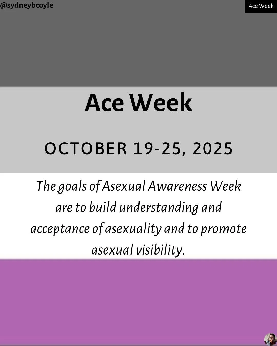 To all my fellow asexual people, happy ace awareness week! Swipe to learn more about this week, asexuality, and how to be an ally to ace people.
#aceweek
#aceawarenessweek
#asexualawareness