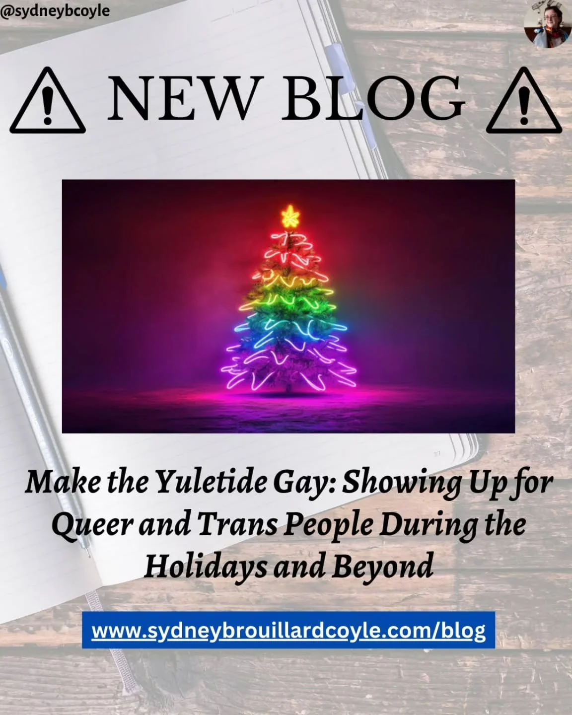 The holidays can be a fun and challenging time for those of us in the queer and trans community. Read more about how we can show up for queer and trans loved ones during the holidays and beyond in my latest blog, "Make the Yuletide Gay". 

