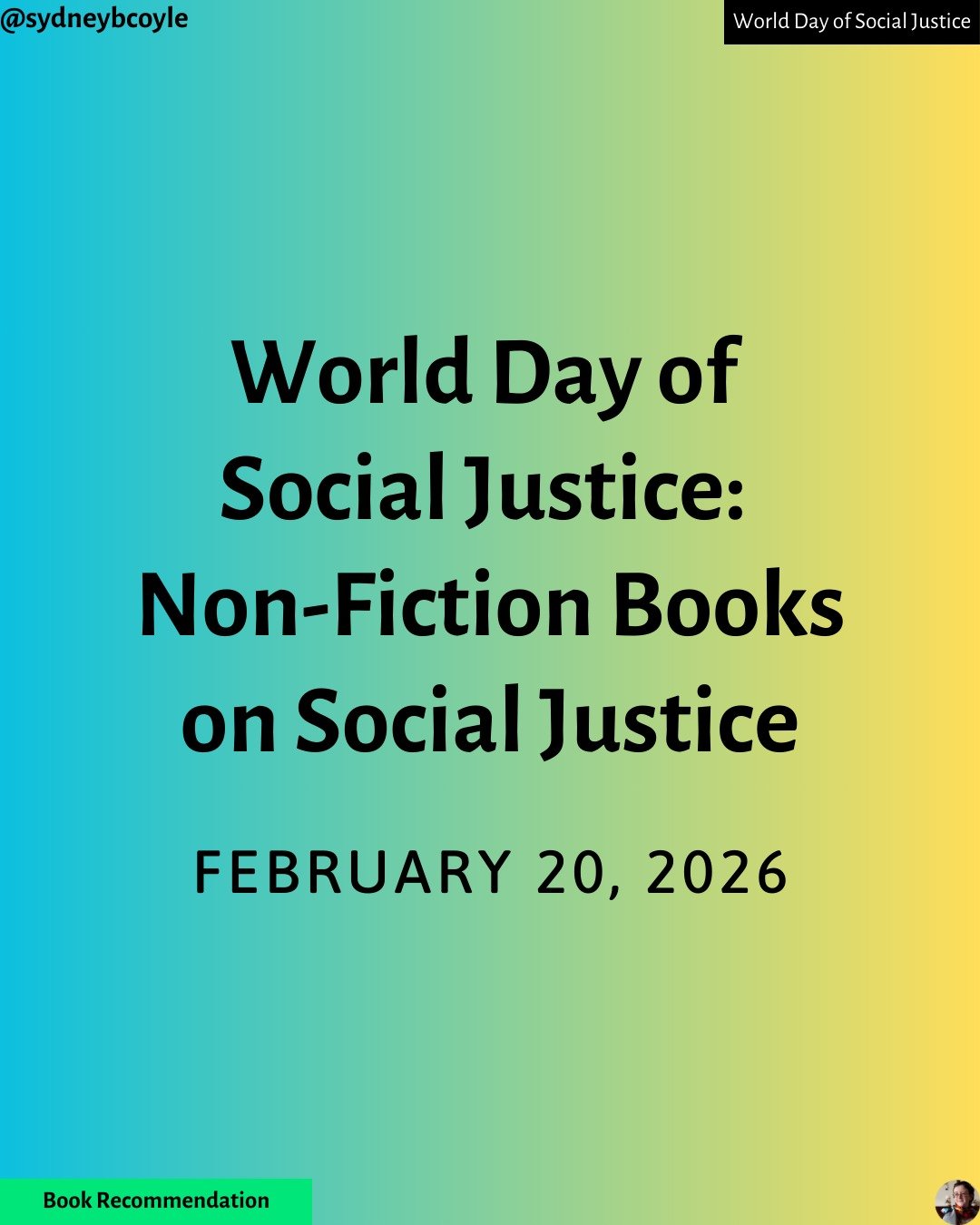 Time for some more book recommendations! Today is the World Day of Social Justice, and here's some fabulous books that discuss various topics on social justice - from transformative justice, to mutual aid, to activism, and more! 

#worlddayofsocialju