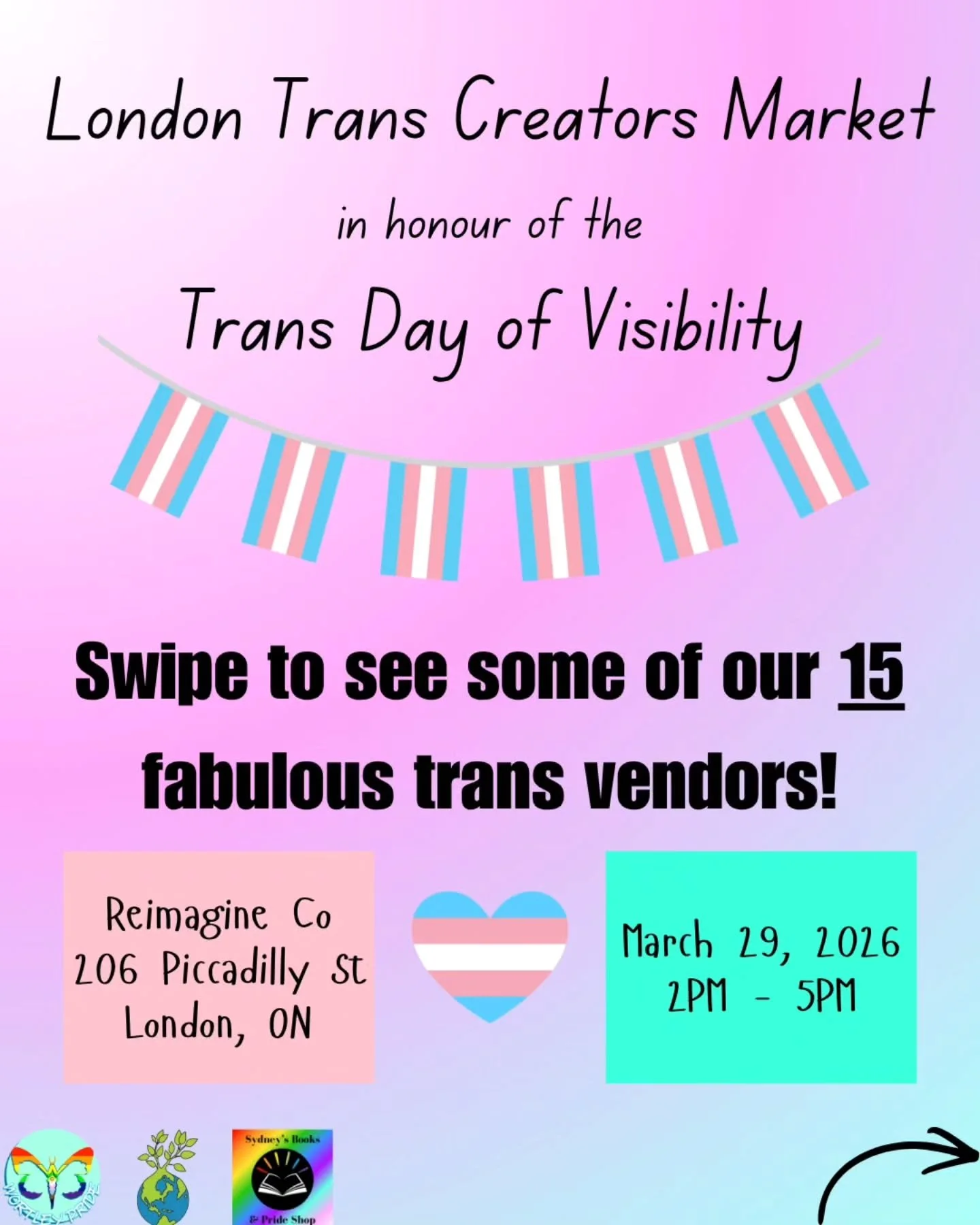 The Trans Creators Market is fast approaching! Swipe to check out some of fabulous 15 trans creators who will be featured at the market! 

🗓 Sunday, March 29
⏰️ 2pm - 5pm
📍Reimagine Co
🏳️&zwj;⚧️ This event is hosted in partnership with Sydney's Bo