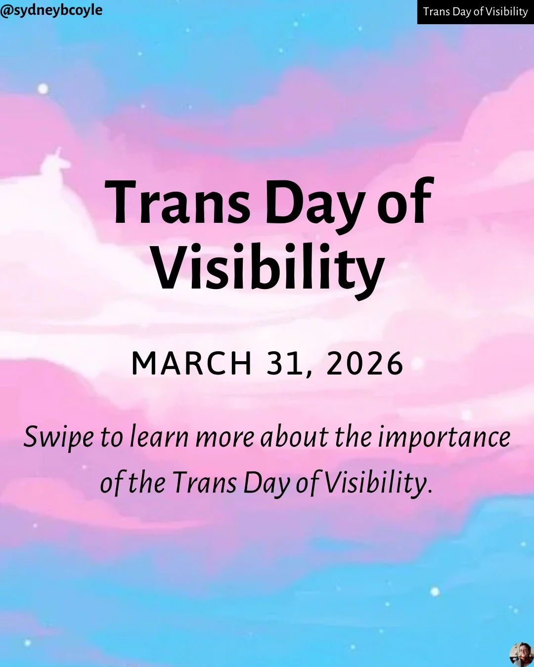 Happy Trans Day of Visibility! Today we celebrate the beauty of trans, nonbinary, and gender diverse people. Swipe to learn a bit more on how to observe this day.

#translivesmatter
#protecttranskids
#transdayofvisibility