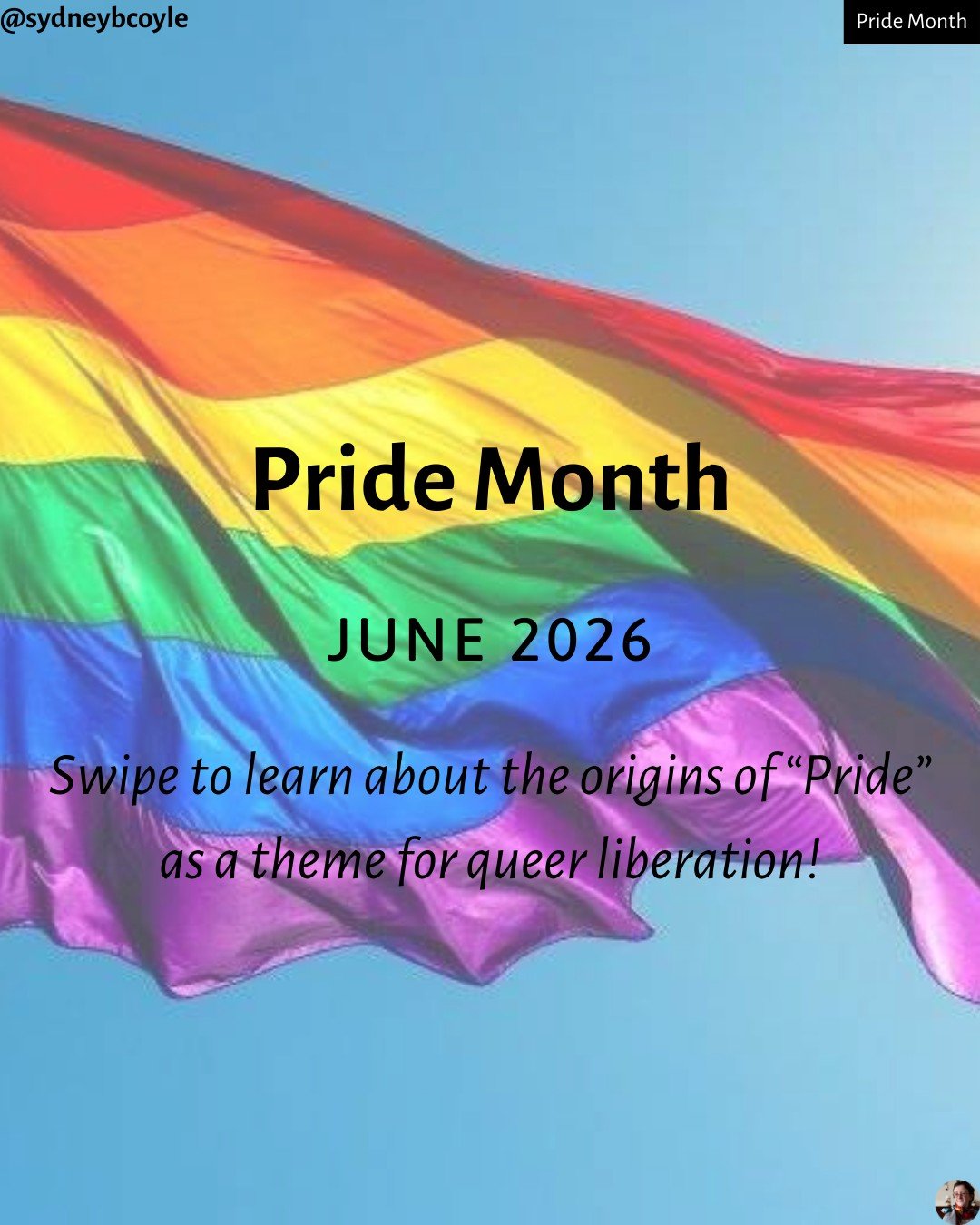 It's Pride Month again! Let's chat a bit about the meaning of Pride, Pride after Stonewall and early Pride events, and why we celebrate Pride today.

#pridemonth
#pride2026
#lgbtqpride
