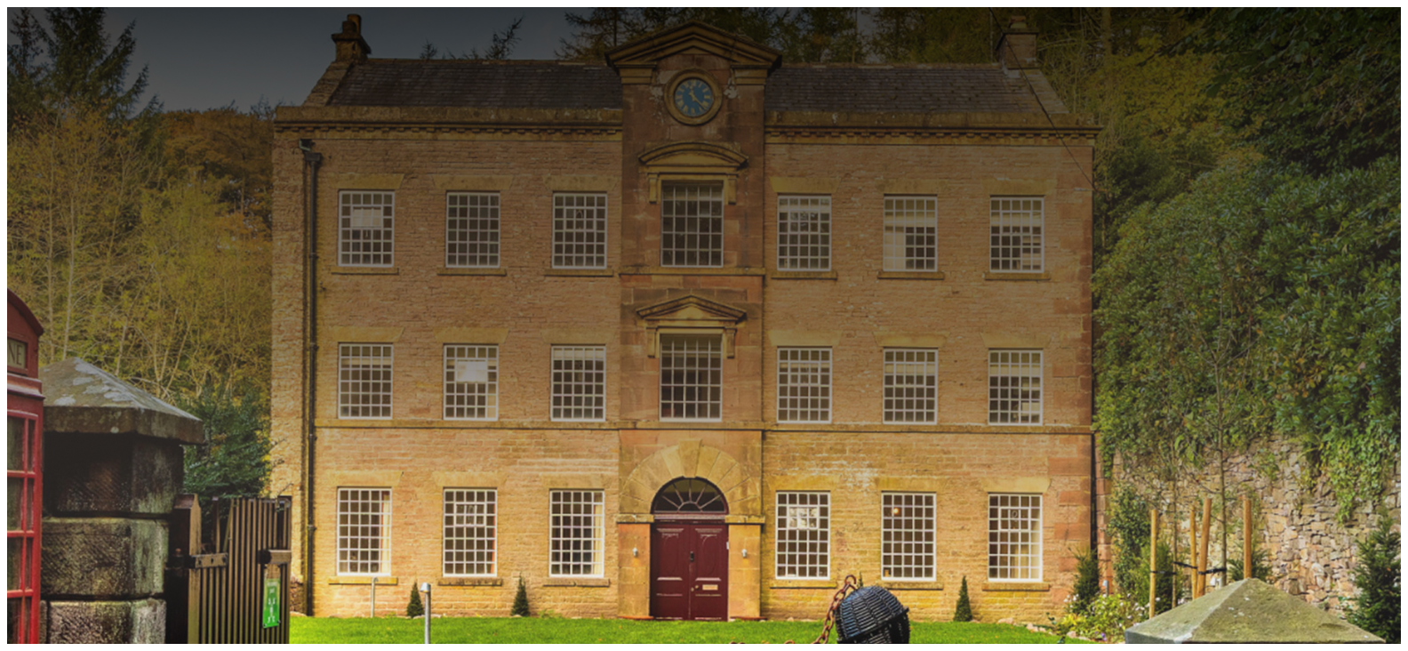 A photo of a beautiful manor house