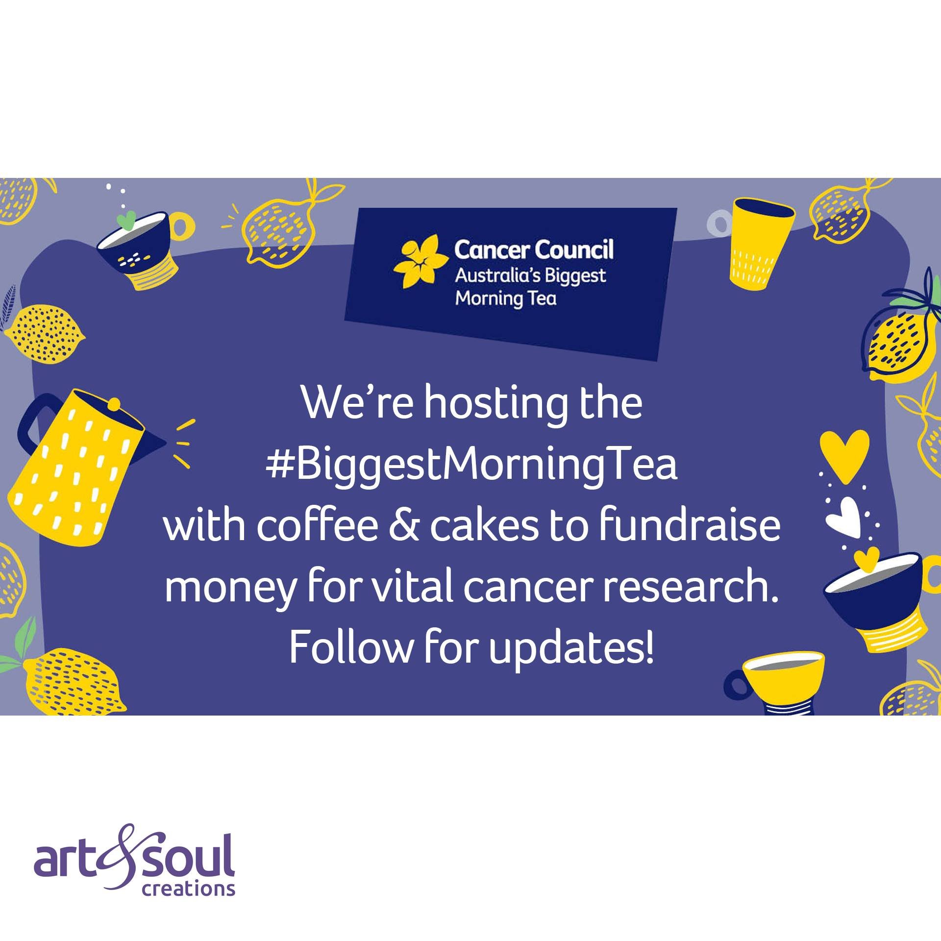 #Donation link in bio: https://lnkd.in/gWrsVinz 
Enjoying a cuppa &amp; cakes for a good cause.🎗️

#BiggestMorningTea #CancerCouncil #Fundraising