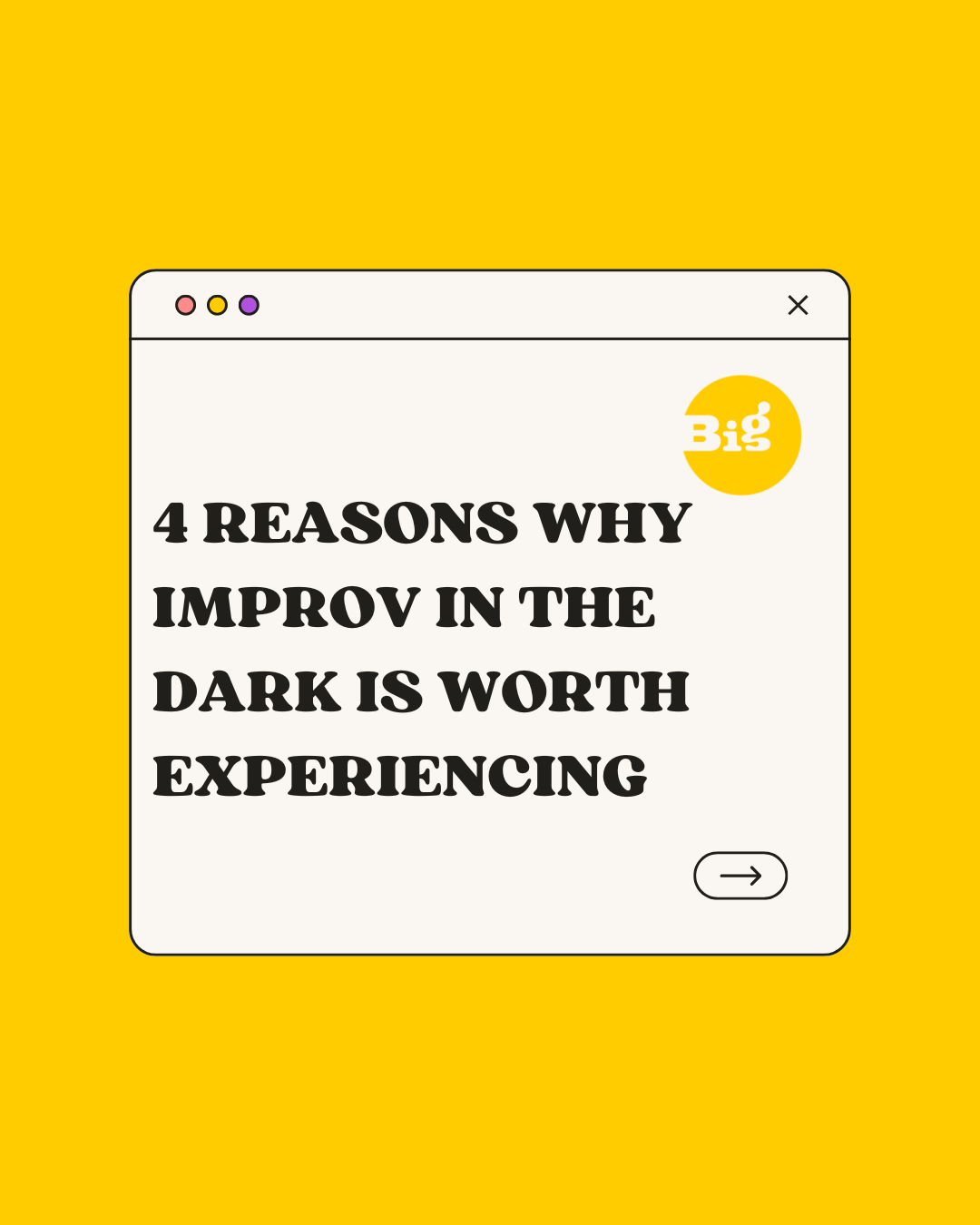 4 reasons Why Improv in the Dark Is Worth Experiencing