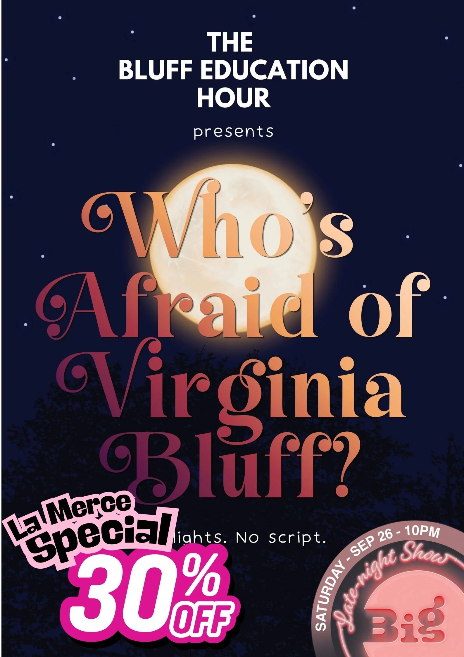 The Bluff Education Hour Presents:
