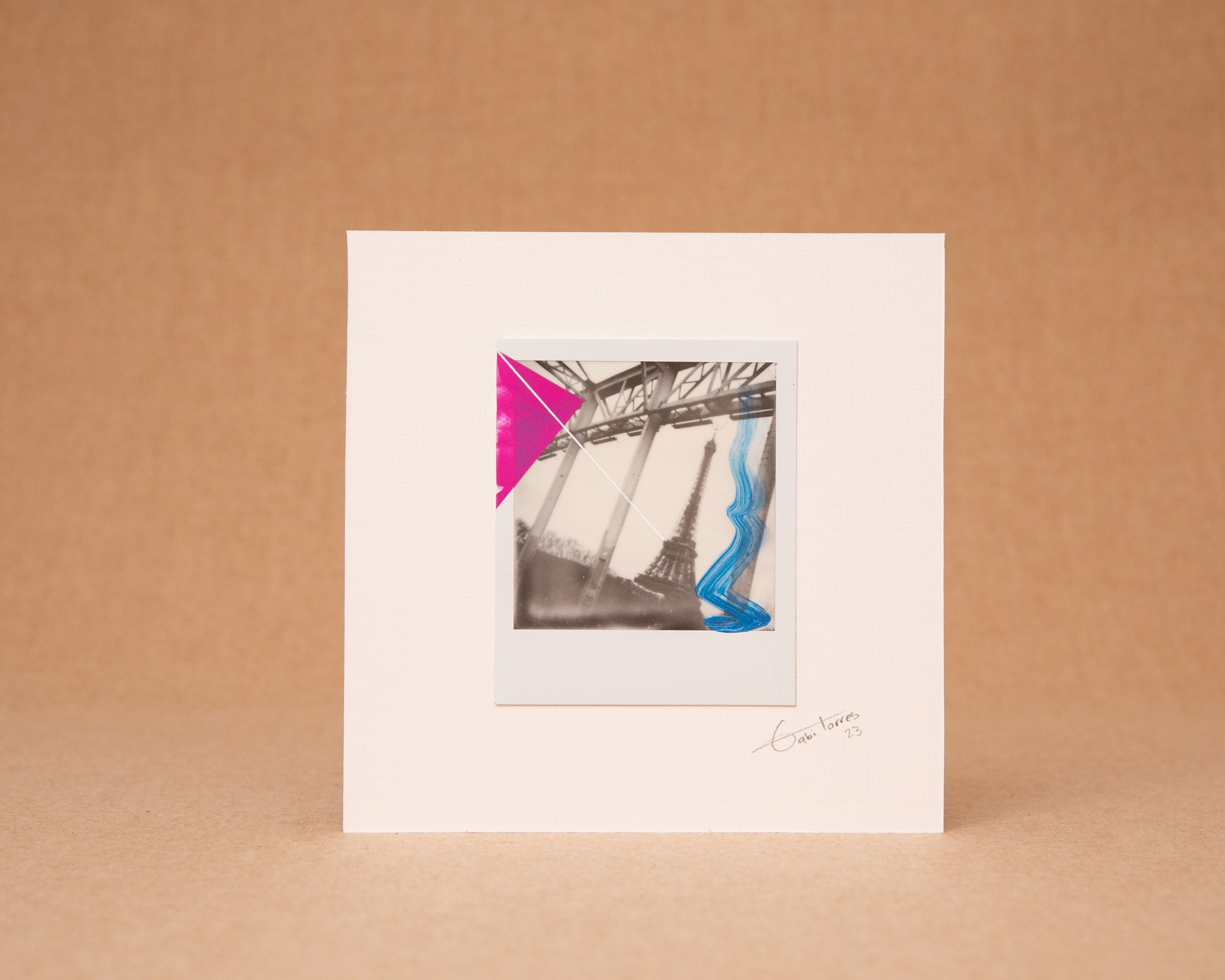 Abstract Painting on Polaroid - Paris £99.62