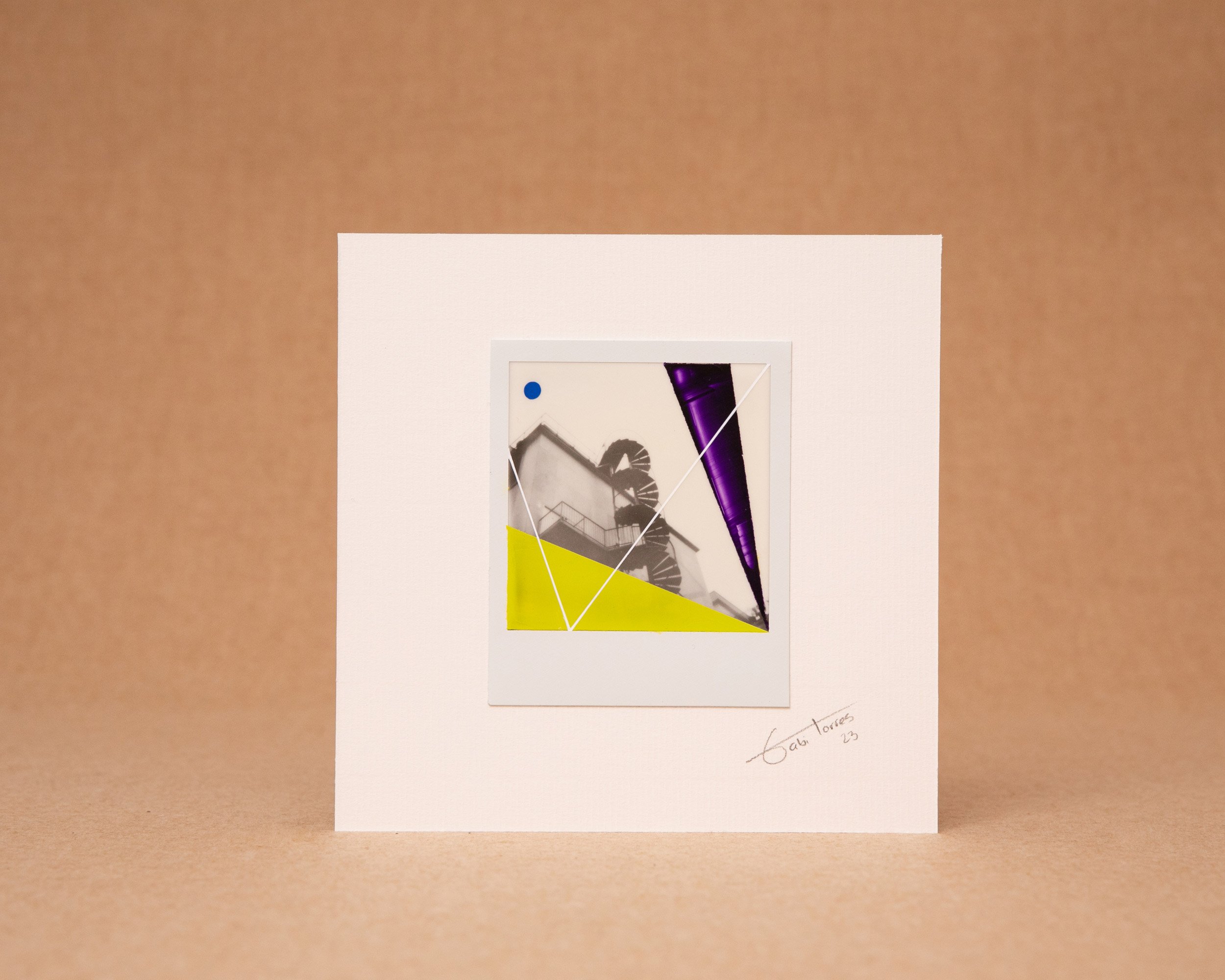 Abstract Painting on Polaroid - Paris £99.62