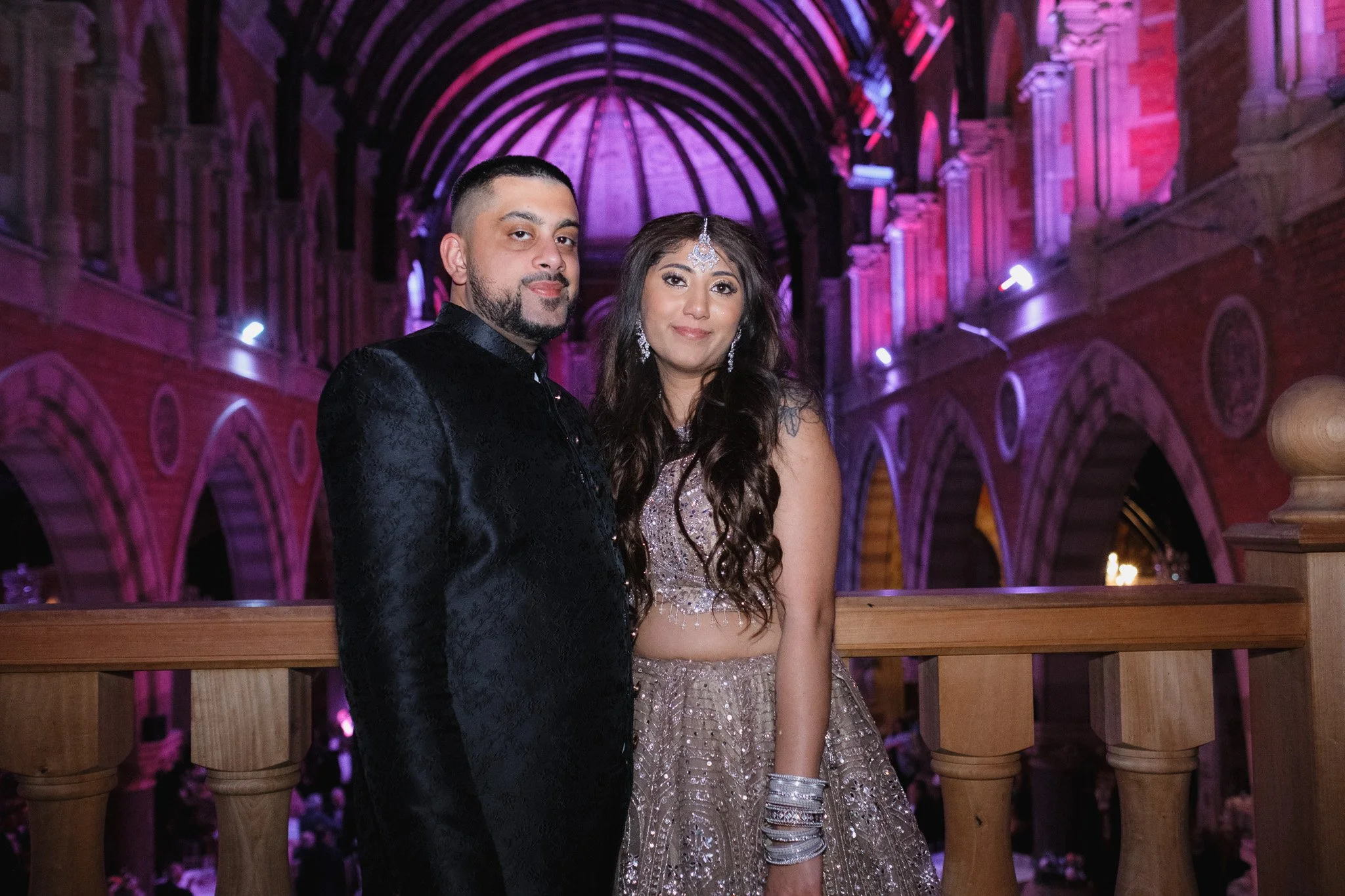 Bride and Groom at Empire hall. Leicester 