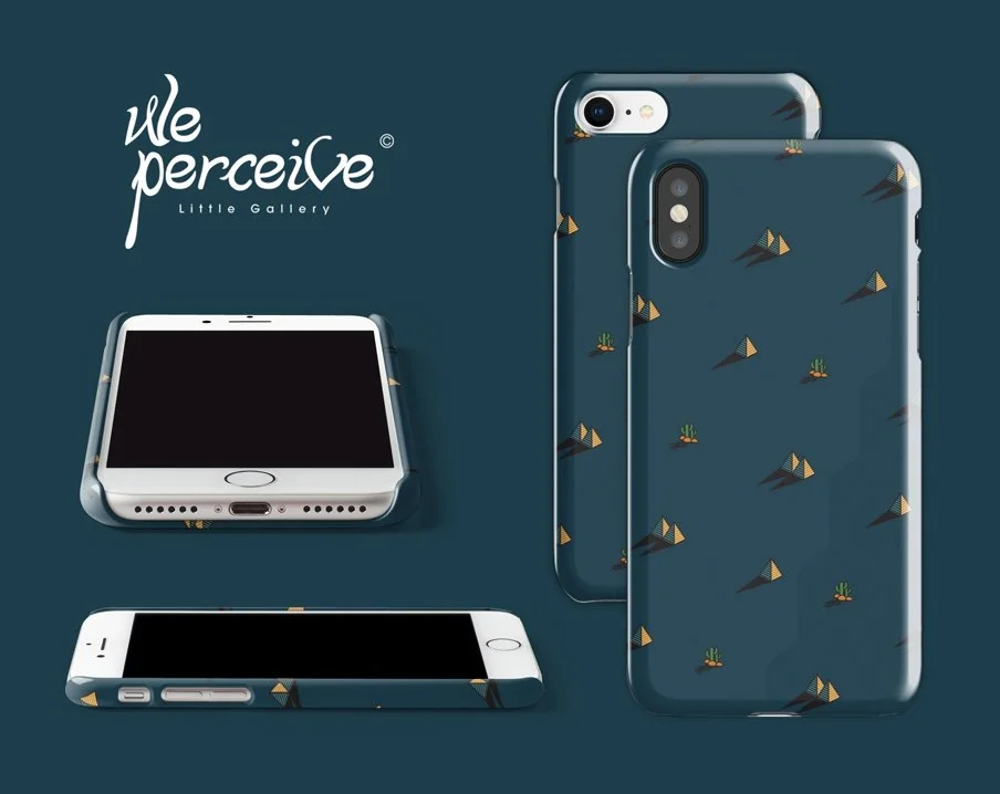 Samsung/iPhone case for you! Egypt Day And Night - Pyramids &amp; Cactus