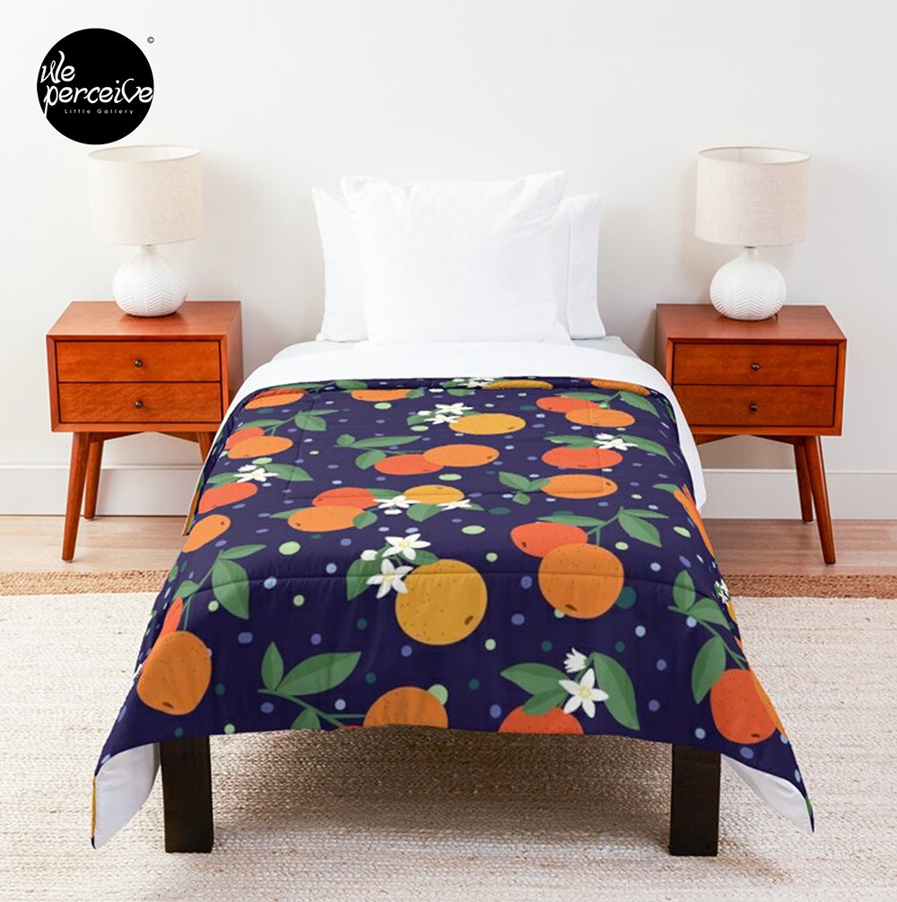 Fruity Spirit Collection Orange Garden in Midnight Romance comforter.jpg
