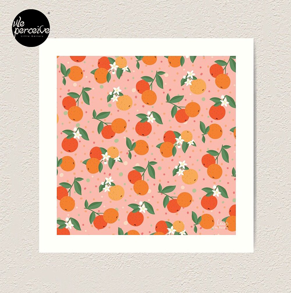 Fruity Spirit Collection Orange Garden in the Fresh Morning art print.jpg
