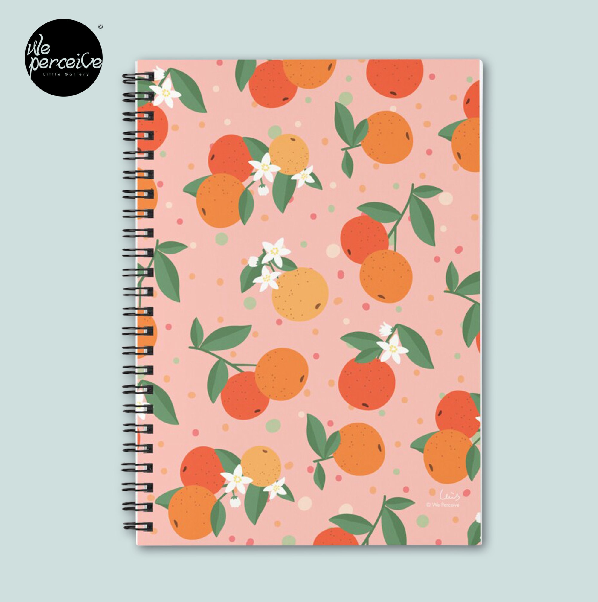 Fruity Spirit Collection Orange Garden in the Fresh Morning spiral notebook.jpg
