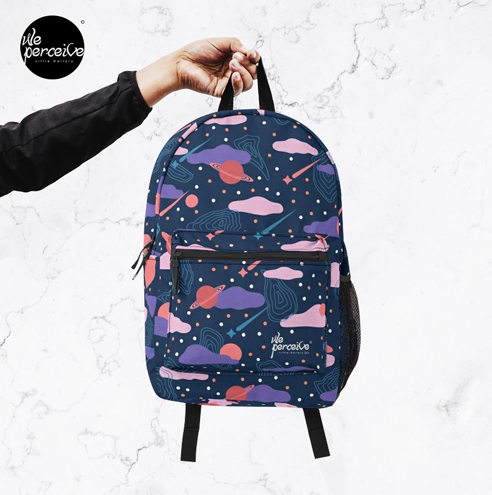 WE PERCEIVE | SURREALISM ART COLLECTION - Conceptual Movement of Universe Space Eternity Backpack