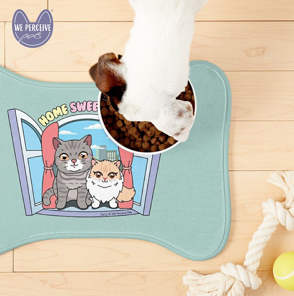 WPP Chubby Meow Space Home Sweet Home dog mat feeding.jpg