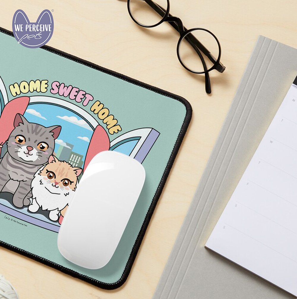 WPP Chubby Meow Space Home Sweet Home mousepad on desk.jpg