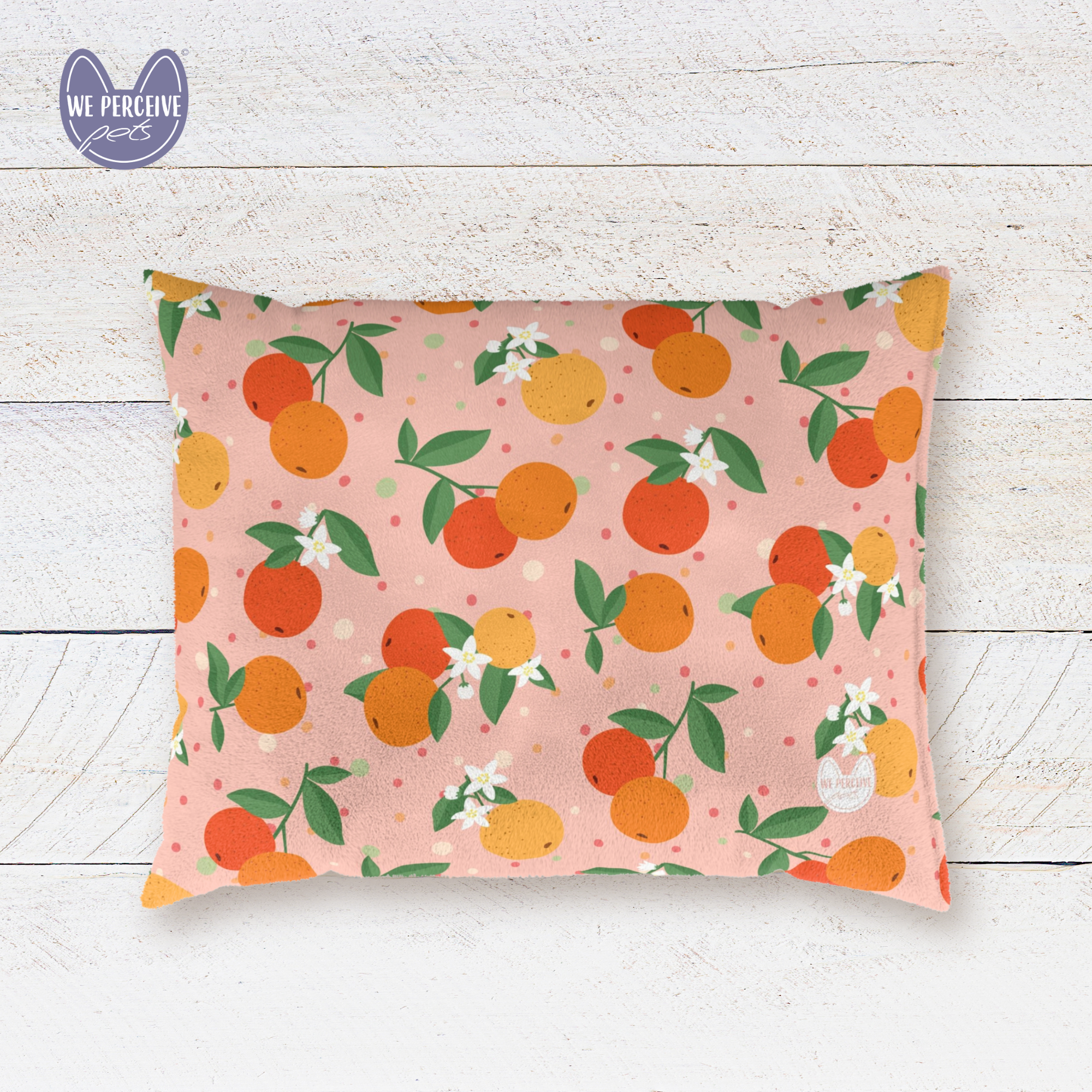 WPP Fruity Spirit Collection Blossom Orange Garden in the Fresh Morning pet bed.png
