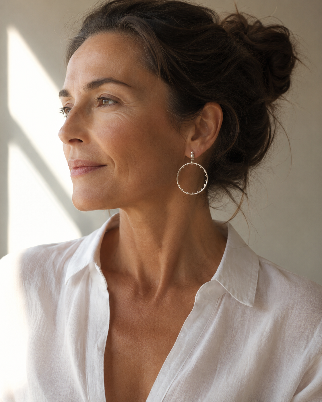 Pendientes de aros grandes ORGANICS nº8