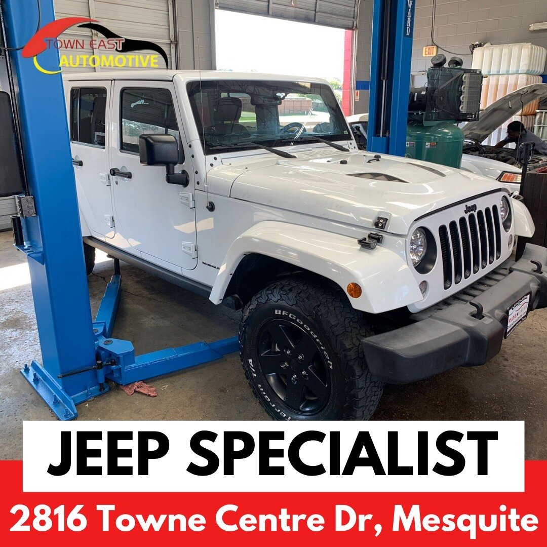 We&rsquo;re a trusted Jeep Specialist in town. If you want service, parts and prices you can rely on, give us a call!

☎️ (214) 484-7900
📍 2816 Town Centre Dr, Mesquite, TX 75150
💻 towneastautomotive.com
.
.
.
#towneastautomotive #automotiveservice