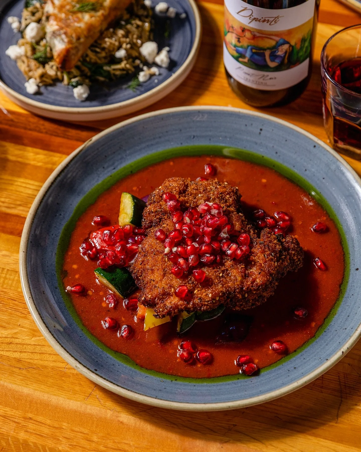 Ann Arbor Restaurant Week | January 19&ndash;24

Two ways to make your main course count.

Ladolemono Pil Pil Branzino: whole branzino with extra virgin olive oil, lemon juice, Dijon mustard, and vine tomatoes. 

Or go bold with the Za&rsquo;atar Chi