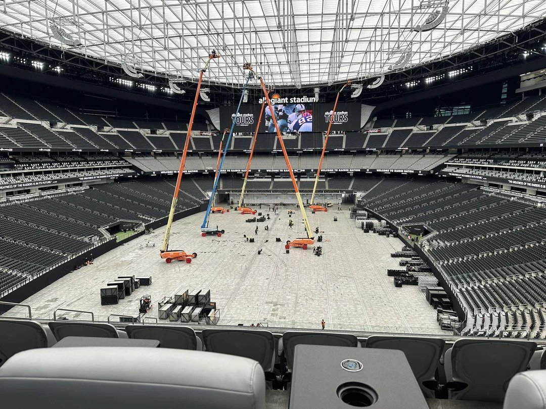 Elkezdődött a WrestleMania 41 színpadának építése a Las Vegas-i Allegiant Stadionban