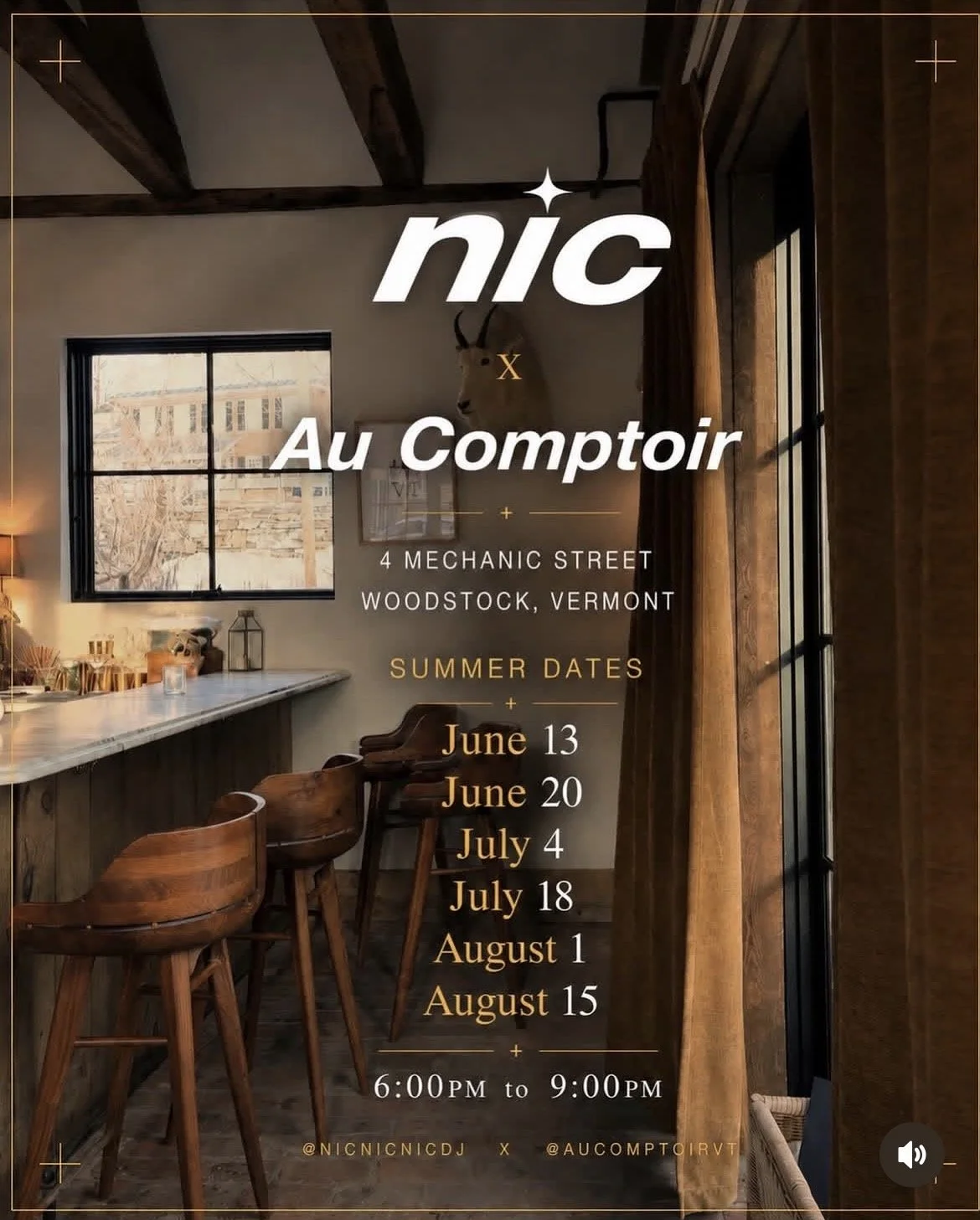 nic X au comptoir