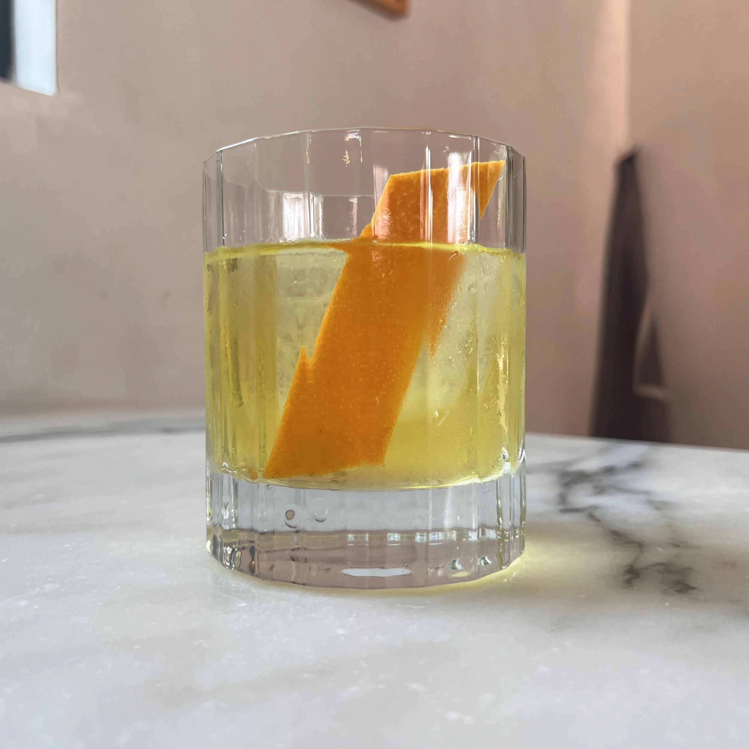 NEGRONI BIANCO (Note the crisp cut peel)