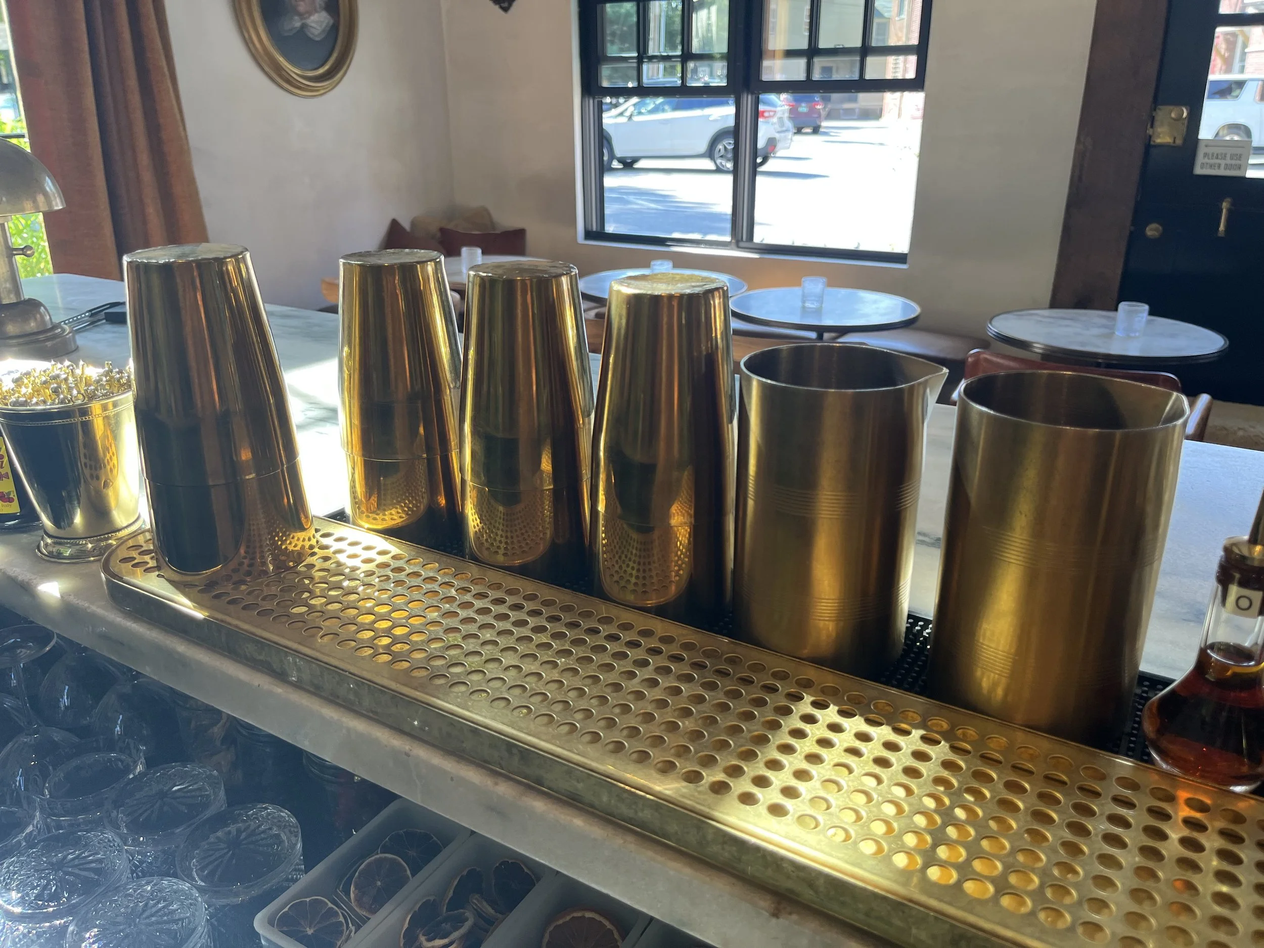 Note that one shaker set lives on the drip tray.