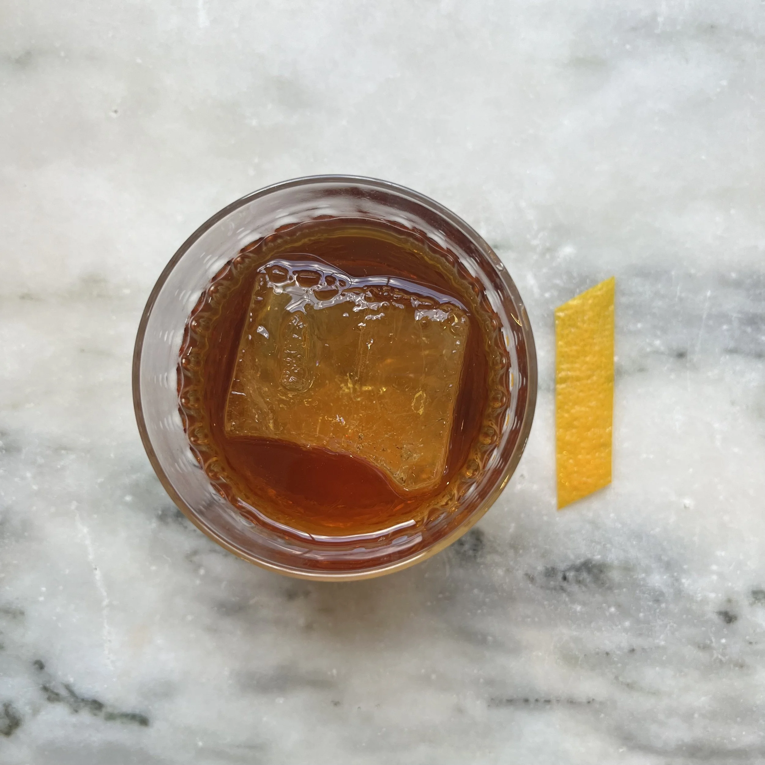VIEUX CARRÉ (neatly trim lemon twist)