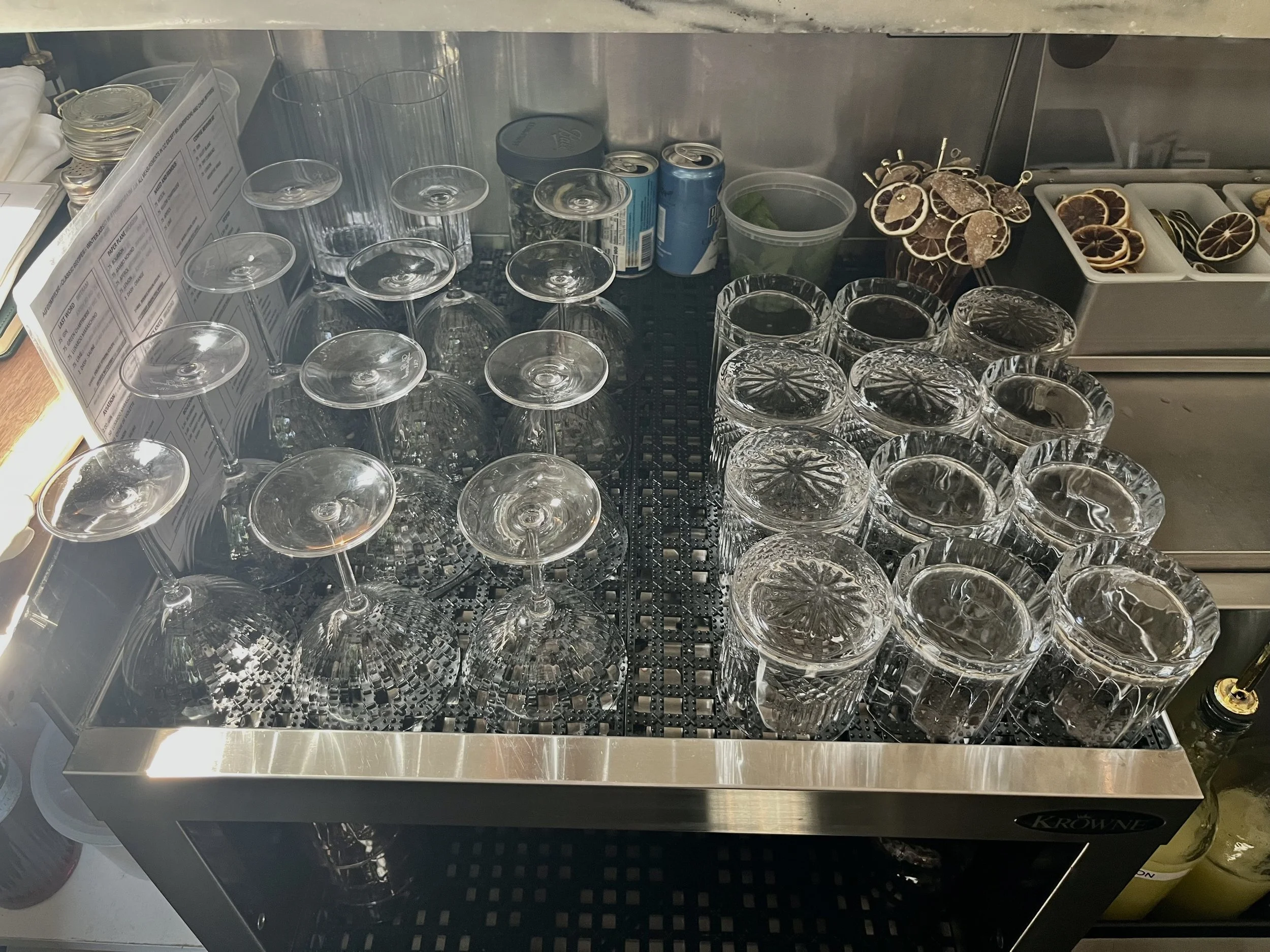 Glass Rack: Top Shelf