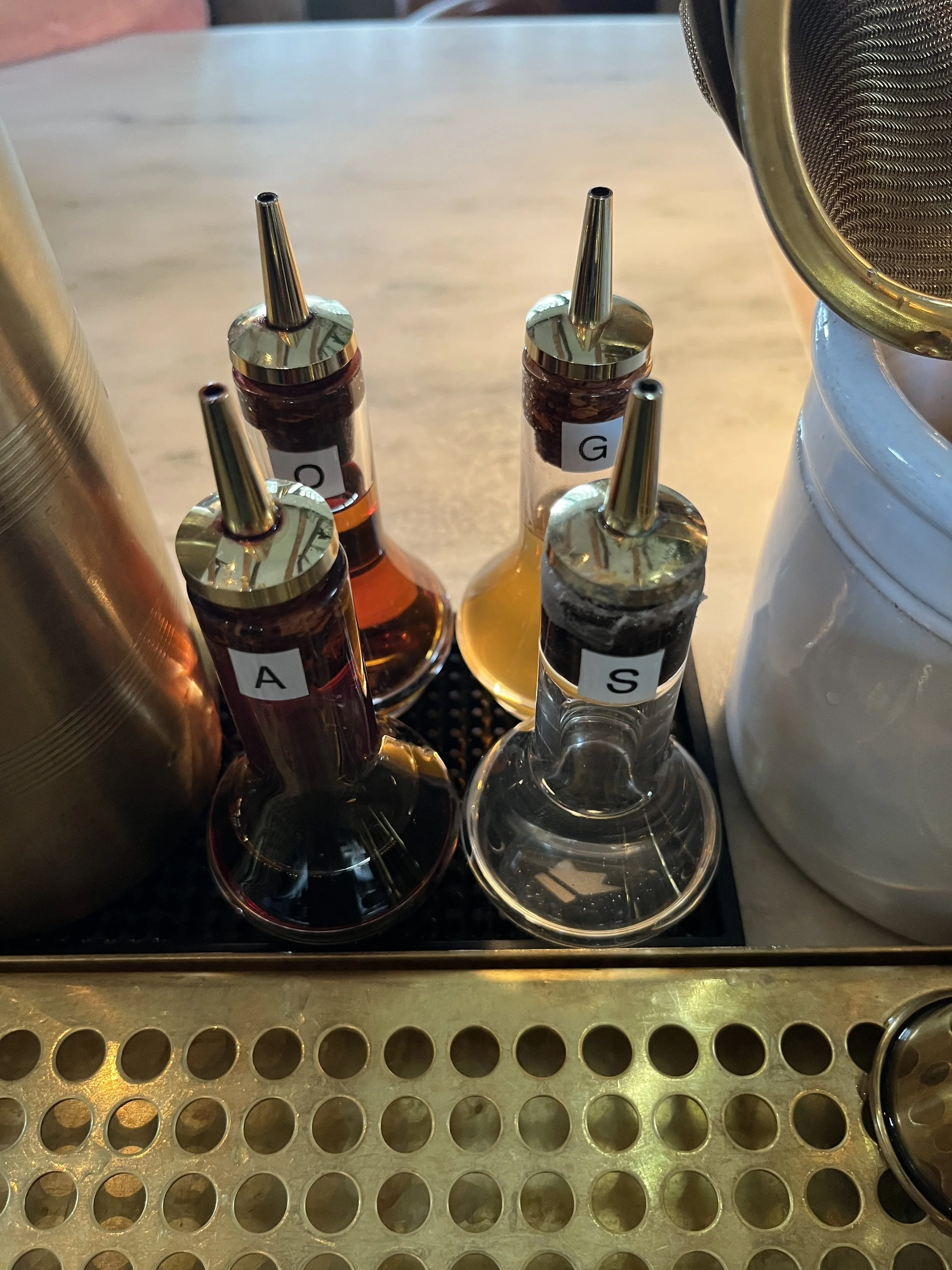 Bitters in precise placement