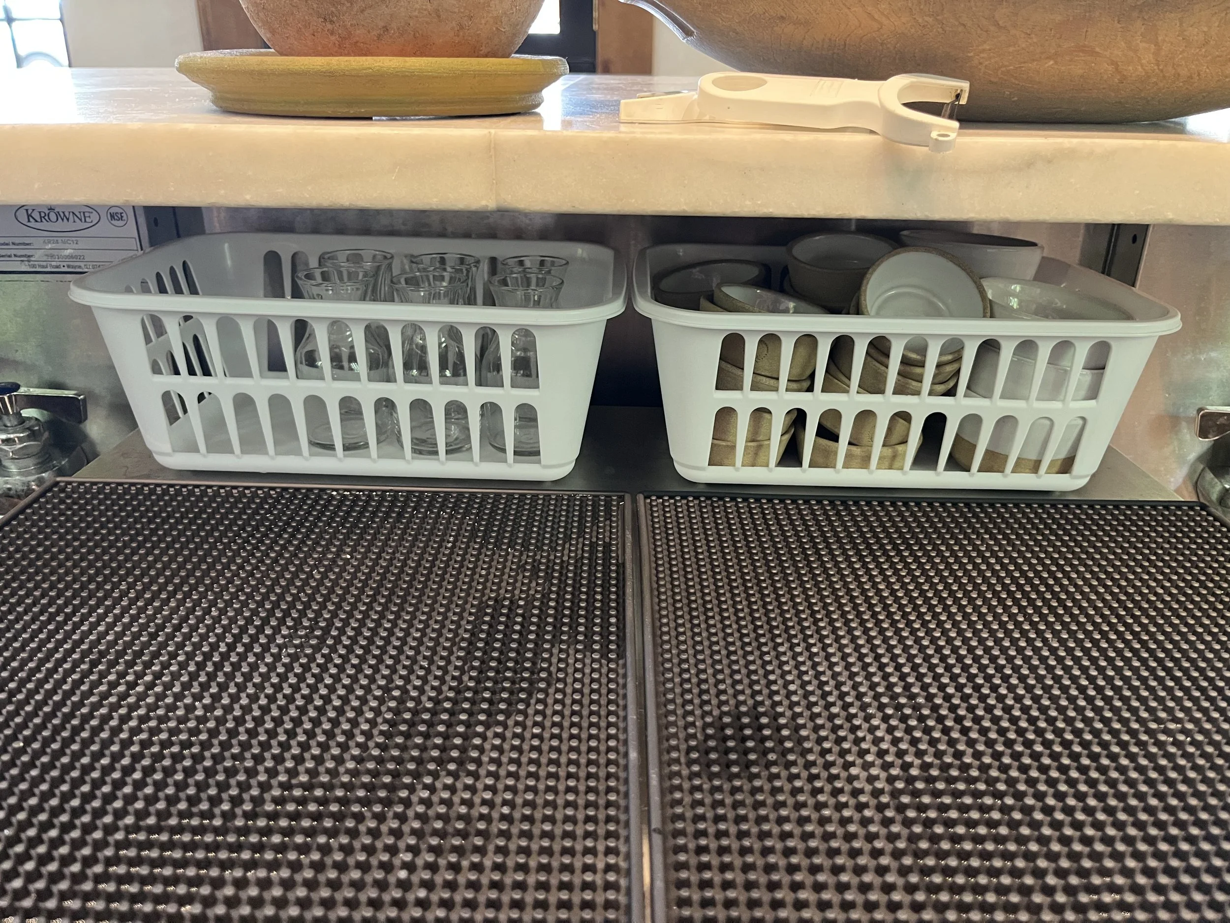AC Martini item storage on dishwasher